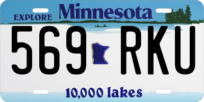 MN license plate 569RKU
