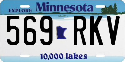 MN license plate 569RKV
