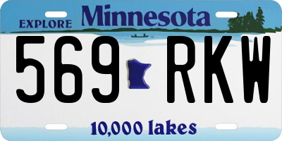 MN license plate 569RKW