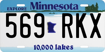 MN license plate 569RKX