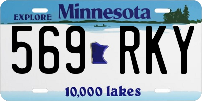 MN license plate 569RKY