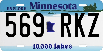 MN license plate 569RKZ