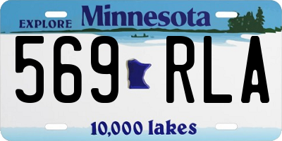 MN license plate 569RLA