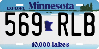 MN license plate 569RLB