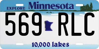 MN license plate 569RLC