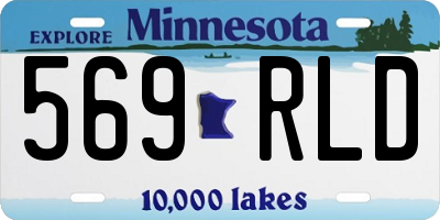 MN license plate 569RLD
