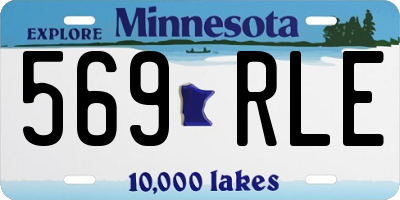 MN license plate 569RLE