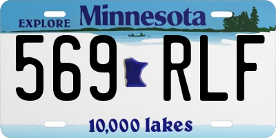 MN license plate 569RLF