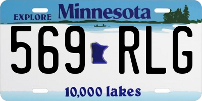 MN license plate 569RLG
