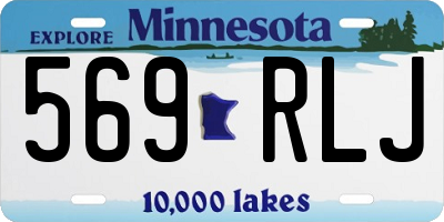 MN license plate 569RLJ