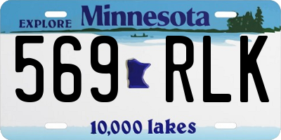 MN license plate 569RLK