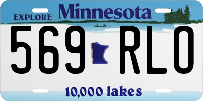 MN license plate 569RLO