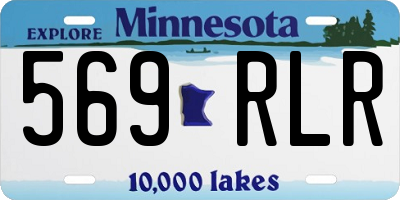 MN license plate 569RLR