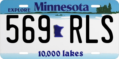 MN license plate 569RLS