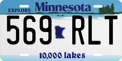 MN license plate 569RLT