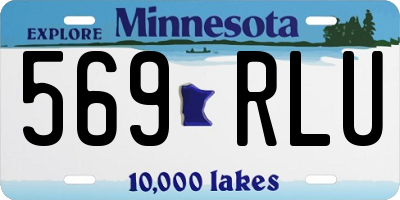 MN license plate 569RLU