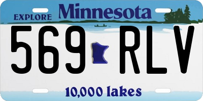 MN license plate 569RLV
