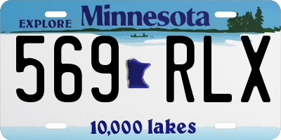 MN license plate 569RLX