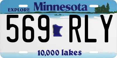 MN license plate 569RLY