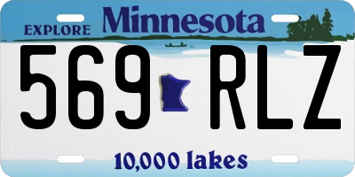 MN license plate 569RLZ