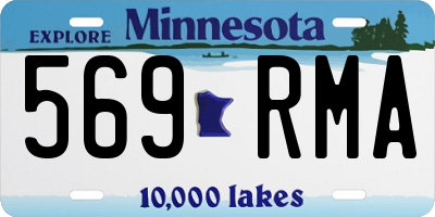 MN license plate 569RMA