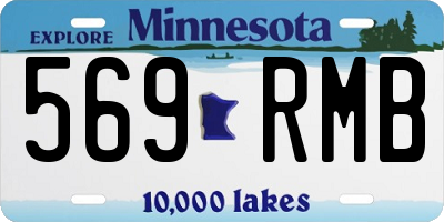 MN license plate 569RMB