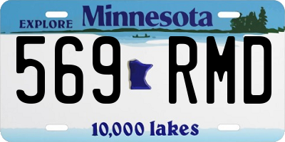 MN license plate 569RMD
