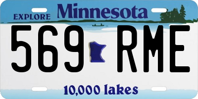 MN license plate 569RME