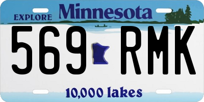 MN license plate 569RMK