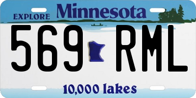 MN license plate 569RML
