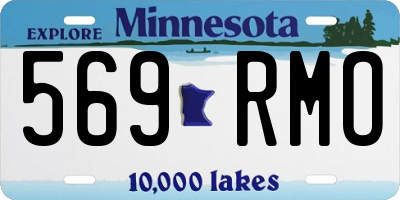 MN license plate 569RMO