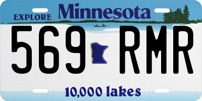 MN license plate 569RMR