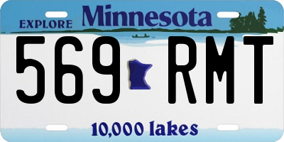 MN license plate 569RMT