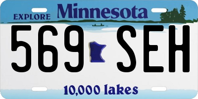MN license plate 569SEH