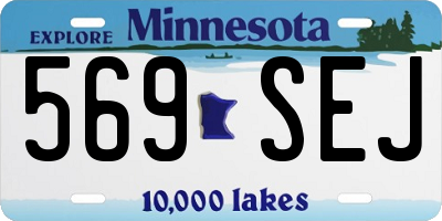 MN license plate 569SEJ
