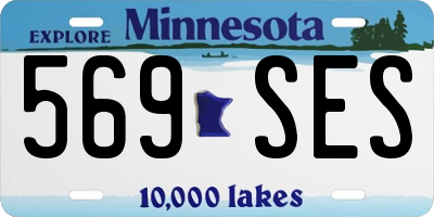 MN license plate 569SES