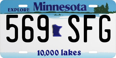 MN license plate 569SFG