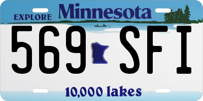 MN license plate 569SFI