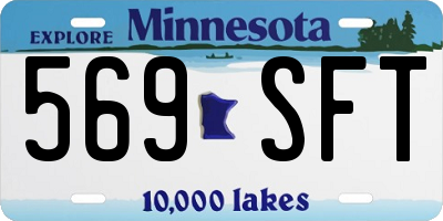 MN license plate 569SFT