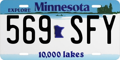 MN license plate 569SFY