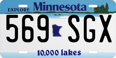 MN license plate 569SGX