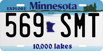 MN license plate 569SMT