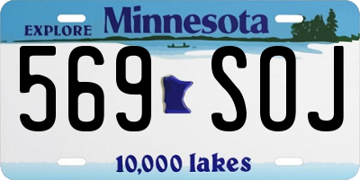 MN license plate 569SOJ