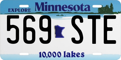 MN license plate 569STE