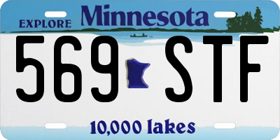 MN license plate 569STF