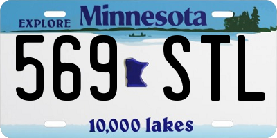 MN license plate 569STL