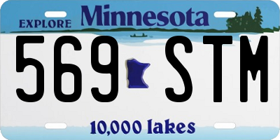 MN license plate 569STM