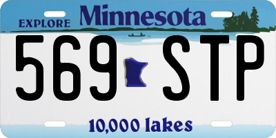 MN license plate 569STP