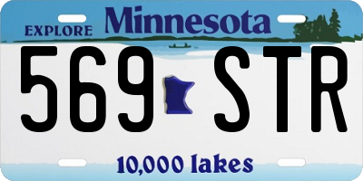 MN license plate 569STR