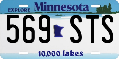 MN license plate 569STS